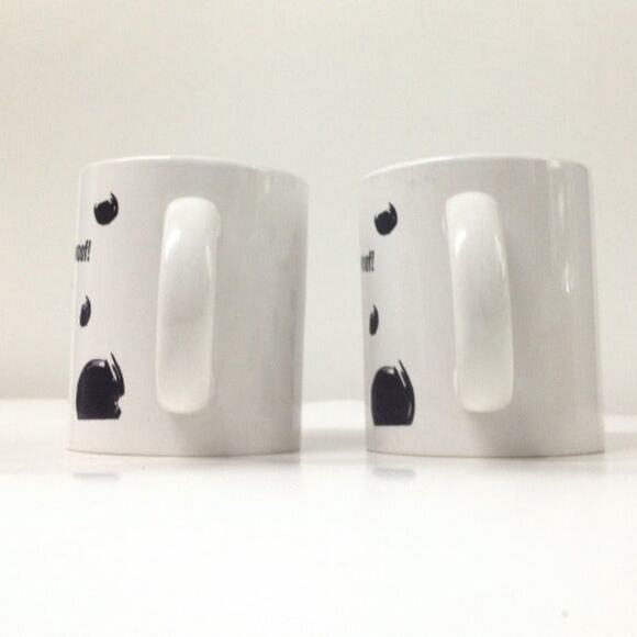 Shonfeld's USA Dog Paw WOOF WOOF Coffee Cup Mug Set - Picture 3 of 6